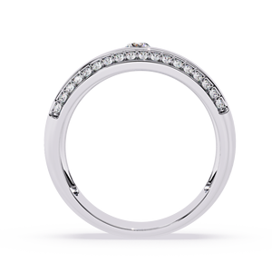 Anillos de oro macizo de 14k para mujer con diamantes de corte redondo de diseño único, para regalo, compromiso, aniversario, boda - Product Image 6