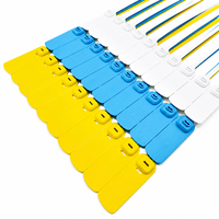 Sceau de sécurité en plastique YSD-Bulk pour conteneurs, personnalisable avec logo imprimable, à serrage progressif, pour codes-barres, vente en gros