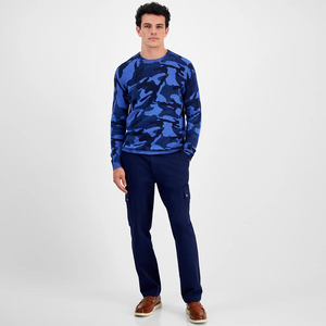 Sweat-shirt de sublimation pour homme style minimaliste, inspiré du streetwear, avec poignets côtelés, décontracté - Product Image 3