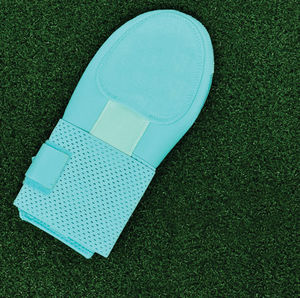 KATBROS INDUSTRIES <b>Blue</b> Baseball Palm Protector with Adjustable Strap and Patch Design Right Handed <b>Throw</b> Breathable Woven - Product Image 4