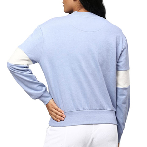 Manufacturer Custom Logo Essential Varsity Graphic Thick Girls <b>Jumper</b> Sports Crewneck <b>Plain</b> Knitted Sweater Sweatshirt for Women - Product Image 6