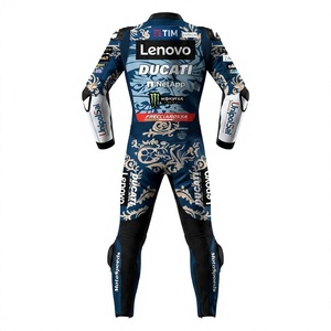 Traje de Carreras MotoCP de Marc Marquez, Traje de Motociclismo de Cuero de Vaca/Canguro de 1 Pieza, Traje de Pista/Conducción, Nivel 2 CE - Product Image 2