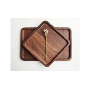Bandeja de servir de madera dura duradera, bandeja de desayuno de madera maciza natural de primera calidad para uso en cocina, hotel, restaurante y cafetería. - Product Image 4