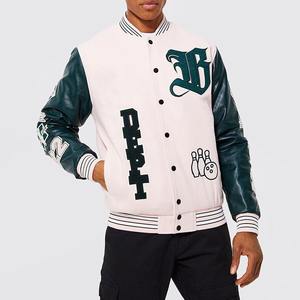 Chaquetas Letterman de béisbol personalizadas al por mayor con MOQ bajo, chaqueta deportiva universitaria, chaqueta de béisbol para hombre - Product Image 1