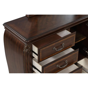 Moana Modern Dresser Made of Mahogany <b>Wood</b> Durable with Chocolate Finish and 8 Drawers for Bedroom & Living Room Use - Product Image 6