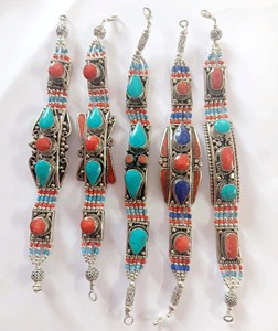 Antique Tibetan Boho Cuff <b>Bracelets</b> <b>Copper</b> Alloy Black Gun Plated Unisex Gift - Product Image 1