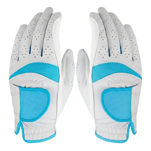 Gants de golf en cuir véritable pour hommes et femmes, à enfiler, avec logo de club personnalisé, toucher doux, respirants, anti-humidité, imperméables, avec poignées antidérapantes. - Product Image 5