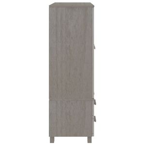 Armario Mediano de Madera de Pino Sólido Gris Claro y MDF con Excelente Iluminación - Product Image 4