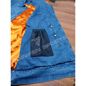 Chaleco de Mezclilla 100% Lavado al Ácido de Alta Calidad para Hombre, Talla Grande, Sin Mangas, Chaleco de Motocicleta con Calefacción para Invierno, Ropa Exterior Transpirable - Product Image 5