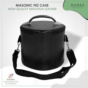 Estuche para Gorra Masónica de Imitación de Cuero Bordado a Máquina NANBA GROUP, Cierre de Cremallera, Ecológico, Ligero y Personalizable - Product Image 3