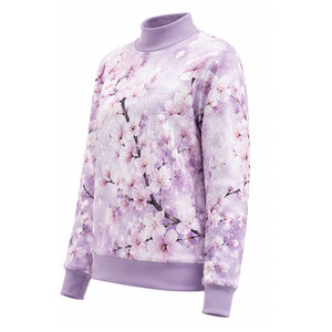 Sudadera con cuello alto personalizada para mujer, para promoción de marca y pedidos al por mayor, sudadera moderna con cuello alto para mujer - Product Image 3