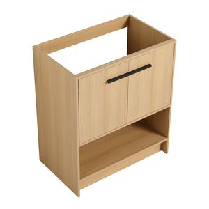 Mobile bagno freestanding da 30 pollici con 2 ante, struttura in compensato (lavello escluso) - Product Image 1