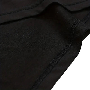 T-shirt en strass pour homme, personnalisé, noir uni, avec lettres et logos en strass, col ras du cou, T-shirts pour homme - Product Image 3