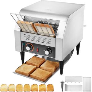 Commercial Conveyor Belt <b>Toaster</b> Oven Heavy Duty Stainless Steel 300 Slices/Hour Commercial Bakery Equipment - Product Image 1