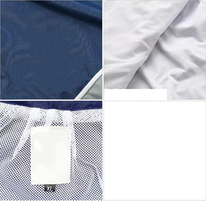 Veste coupe-vent à capuche pour homme de qualité supérieure, taille oversize, manches longues, fermeture éclair, col montant avec poche, logo sur le devant - Product Image 6