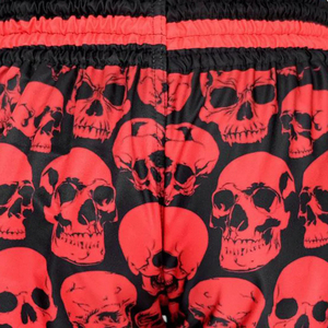 Pantalones Cortos de Muay Thai con Estampado de Calavera Roja, 100% Poliéster Elástico, Diseño Sublimado, Ropa Deportiva para Hombre, Directo de Fábrica - Product Image 6