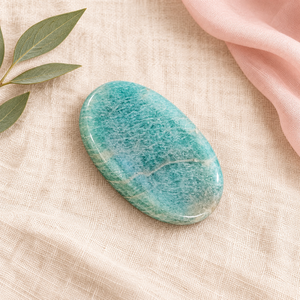 Piedra de Fluorita Ovalada Pulida SoulWise, Cristal Azul Verde, Gema de Diamante para Decoración del Hogar - Product Image 6