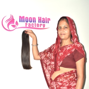 Extensions de cheveux humains indiens Remy 100% naturels, à extrémité arrondie, à brin unique, à profil épais, longueur uniforme, qualité supérieure - Product Image 3