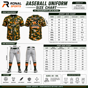 100% Polyester <b>Baseball</b>/Softball Uniform Sets Custom Team Name Heat Transfer Printed Unisex Adult Plus Size Short Sleeve Loose - Product Image 6