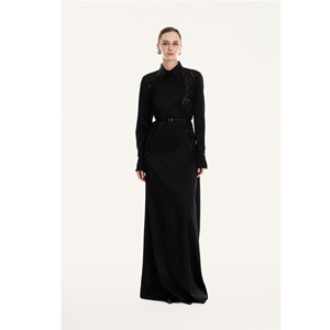 Vestido Casual Largo para Mujer, Diseño de Lujo con Adornos, Antiarrugas, Brillante, Largo hasta el Suelo, MOQ Bajo, Suministro ODM - Product Image 2