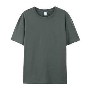 Blank Tshirt <b>Drop</b> Shoulder Cropped Length High Quality Custom Logo 260 Gsm 100% Cotton <b>Box</b> Fit Oversize Boxy T-shirt for Men - Product Image 4