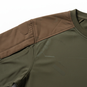 เสื้อยืดลายพรางแบบทหาร สำหรับล่าสัตว์ ยืดหยุ่น ระบายอากาศได้ดี เสื้อยืดประสิทธิภาพสูงสำหรับผู้ชาย - Product Image 5