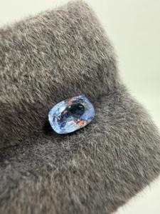 Saphir bleu bleuet naturel, pierre précieuse en vrac, taille coussin longue calibrée 1,15 carat avec jeu de couleurs pour la fabrication de bijoux - Product Image 5