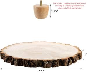 Support à gâteau en bois gravé sur mesure, présentoir à desserts personnalisé pour mariages, cadeaux d'entreprise et événements - Product Image 4