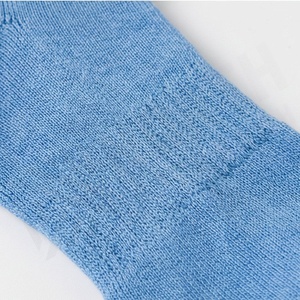 Crew <b>Socks</b> Solid Blue Ribbed Knitted Breathable Casual Adult Regular Fit - Product Image 5