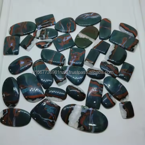 Meilleur gros belle pierre de sang Cabochon fait à la main pierre précieuse jaspe pour la fabrication de bijoux pierre de sang naturelle changement de couleur optique - Product Image 1