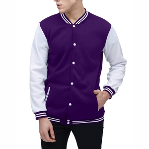 Veste universitaire OEM haut de gamme, veste bomber personnalisée en mélange de laine, logo brodé, veste universitaire pour équipe sportive universitaire, streetwear - Product Image 6