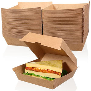 Heavy-Duty Foil-Lined Kraft Burger <b>Boxes</b>, Easy Fold Eco-Friendly Kraft Burger <b>Boxes</b> Premium Kraft Burger <b>Boxes</b> - Product Image 5