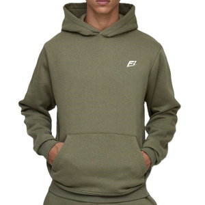 Sweat-shirts à capuche en molleton de coton uni pour hommes, coupe oversize, style streetwear, épais et chaud, décontracté, personnalisable avec logo OEM, Y2K - Product Image 2