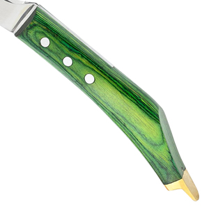 Cuchillo de Herrador OEM, Bajo MOQ, Herramienta Profesional para Recortar Pezuñas de Caballos, con Hoja Curva de Acero Inoxidable y Mango de Madera - Product Image 4