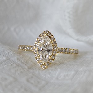 10K <b>Gold</b> Fine Classic IGI Certified Luxury CVD Lab Grown Channel <b>Set</b> Diamond Women's Wedding Engagement <b>Ring</b> Fashion Jewelry - Product Image 1