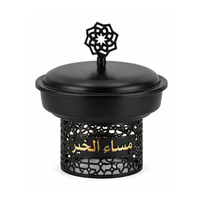 Concepthome – Plat de service isotherme en acier inoxydable, antiadhésif et écologique, avec couvercle, design ajouré oriental, pour garder les aliments au chaud - Product Image 2