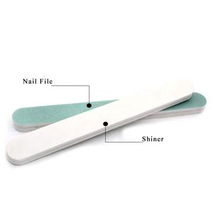 Custom Logo Floral Design <b>Nail</b> <b>File</b> 100/120 100/180 180/240 Precision Manicure Tool Plastic Smooth Tip - Product Image 1