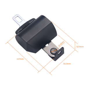 Cinturón de Seguridad de Poliéster HO-CEF013 HOMER para Máquina de Ejercicios, Cinturón de Seguridad Retráctil de 2 Puntos - Product Image 3