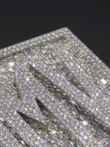 Custom Letter Luxury Diamond Pave Name <b>Pendant</b> 10K 14k <b>Solid</b> <b>Gold</b> 925 Silver rose <b>gold</b> lab grown Diamond Iced hip hop jewelry - Product Image 2