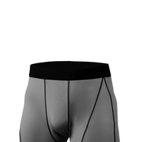 Shorts de compression pour hommes, taille élastique, séchage rapide, couleur unie, pour la gym, la course et le fitness, avec logo personnalisé, prix usine OEM