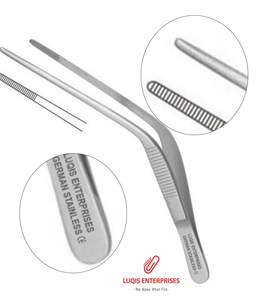 Pinzas Wilde con Puntas Anguladas y Dentadas, Instrumento Quirúrgico de Acero Inoxidable, Pinzas Médicas de Precisión - Product Image 1