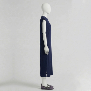 Conjunto de Bata de Dormir de Terciopelo para Mujer, Diseño Sólido con Letras, 100% Algodón Transpirable, Ecológico, Cintura Elástica, Manga Larga - Product Image 3