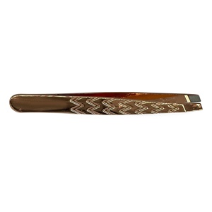 High Quality Stainless Steel Beauty Usage Eyebrow Tweezers Set Lash Tweezers with Pointed Tip Packed in a Bag - Product Image 2