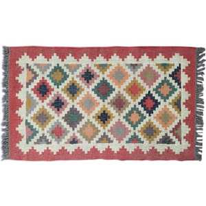 Tapis de sol douillet et lavable, tapis kilim en jute et laine faits à la main sur mesure pour salon, chambre et bureau - Product Image 3