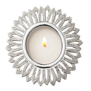 Porte-bougie à thé vintage en laiton de haute qualité avec finition nickelée, porte-bougie à thé en laiton pur pour la décoration de la maison - Product Image 4