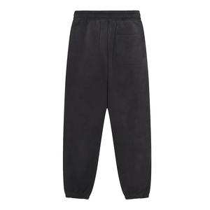 Men's Gray Cotton Sweatpants <b>Elastic</b> <b>Waist</b> Drawstring Side Pockets Casual Joggers Stonewashed Midweight Autumn Wear - Product Image 6