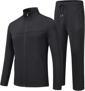 Ensemble de survêtement camouflage pour homme, manches longues, col montant, fermeture éclair sur le devant, style sportif avec poches latérales, coupe classique, vêtements d'automne - Product Image 6