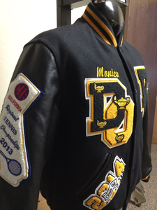 Veste de sport en cuir véritable pour homme, taille plus, coupe ajustée, respirante, écologique, coupe-vent, en laine, avec garniture en fourrure de mouton, personnalisable - Product Image 3