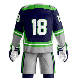 Ensemble d'équipement de protection pour équipe de hockey sur glace, kit d'entraînement et de match, uniforme de joueur de hockey sur glace de haute qualité - Product Image 6