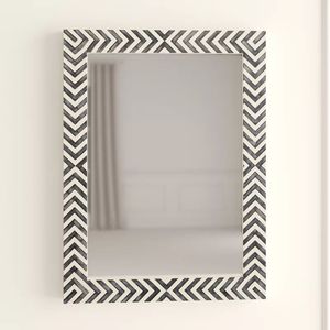 Handmade Luxury <b>Wall</b> Decor Stylish Bone Inlay Decorative <b>Mirror</b> Natural Bone Handicraft for Home Interior Framed <b>Mirror</b> - Product Image 4